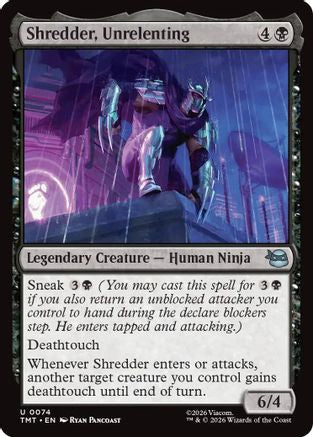 Shredder, Unrelenting (74) [Teenage Mutant Ninja Turtles] foil - Deck Out Gaming