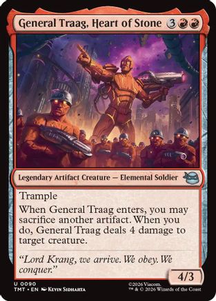 General Traag, Heart of Stone (90) [Teenage Mutant Ninja Turtles] foil - Deck Out Gaming
