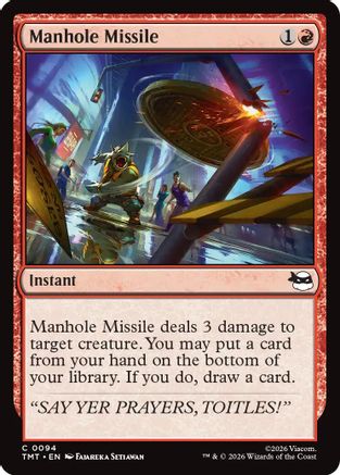 Manhole Missile (94) [Teenage Mutant Ninja Turtles] foil - Deck Out Gaming