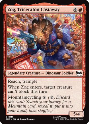 Zog, Triceraton Castaway (111) [Teenage Mutant Ninja Turtles] foil - Deck Out Gaming