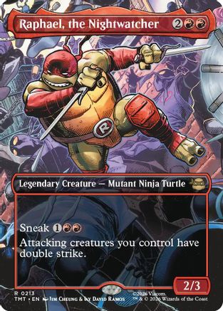 Raphael, the Nightwatcher (Borderless) (213) [Teenage Mutant Ninja Turtles] - Deck Out Gaming