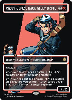 Casey Jones, Back Alley Brute (Borderless) (Surge Foil) (90) [Commander: Teenage Mutant Ninja Turtles] foil - Deck Out Gaming