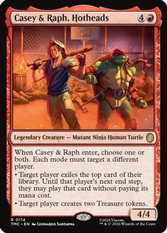 Casey & Raph, Hotheads (114) [Commander: Teenage Mutant Ninja Turtles] - Deck Out Gaming