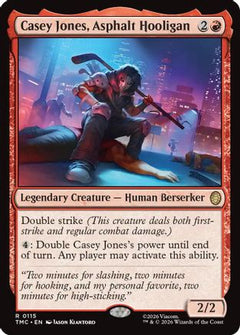 Casey Jones, Asphalt Hooligan (115) [Commander: Teenage Mutant Ninja Turtles] - Deck Out Gaming