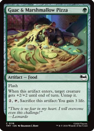 Guac & Marshmallow Pizza (116) [Teenage Mutant Ninja Turtles] foil - Deck Out Gaming