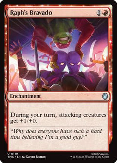 Raph's Bravado (119) [Commander: Teenage Mutant Ninja Turtles] - Deck Out Gaming