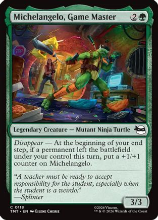 Michelangelo, Game Master (118) [Teenage Mutant Ninja Turtles] foil - Deck Out Gaming