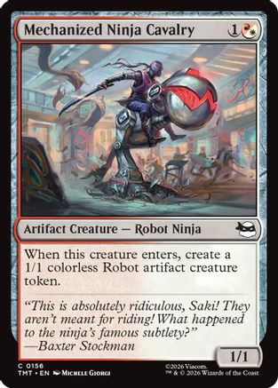 Mechanized Ninja Cavalry (156) [Teenage Mutant Ninja Turtles] foil - Deck Out Gaming