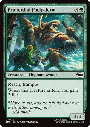 Primordial Pachyderm (129) [Teenage Mutant Ninja Turtles] foil - Deck Out Gaming