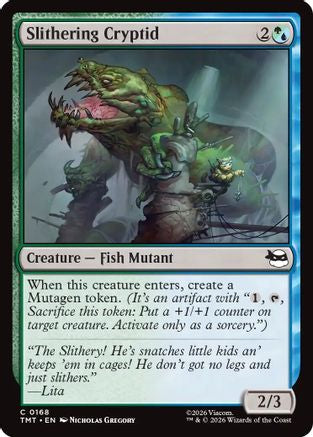 Slithering Cryptid (168) [Teenage Mutant Ninja Turtles] foil - Deck Out Gaming
