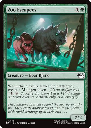 Zoo Escapees (138) [Teenage Mutant Ninja Turtles] foil - Deck Out Gaming