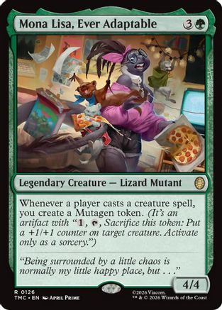 Mona Lisa, Ever Adaptable (126) [Commander: Teenage Mutant Ninja Turtles] - Deck Out Gaming
