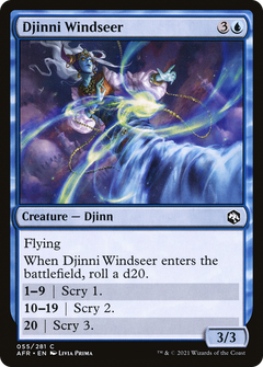 Djinni Windseer (55) [Adventures in the Forgotten Realms] foil - Deck Out Gaming