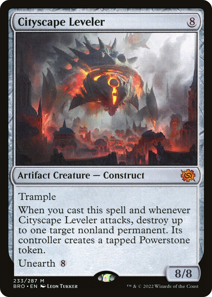 Cityscape Leveler (233) [The Brothers' War] foil - Deck Out Gaming