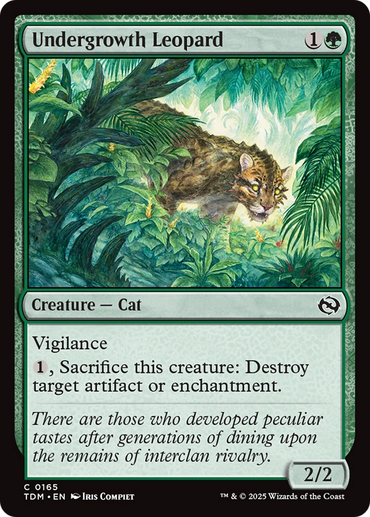 Undergrowth Leopard (165) [Tarkir: Dragonstorm] foil - Deck Out Gaming