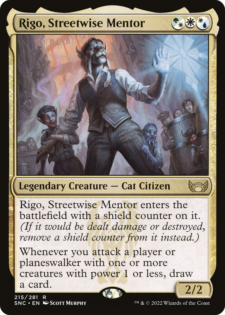 Rigo, Streetwise Mentor (215) [Streets of New Capenna] foil - Deck Out Gaming