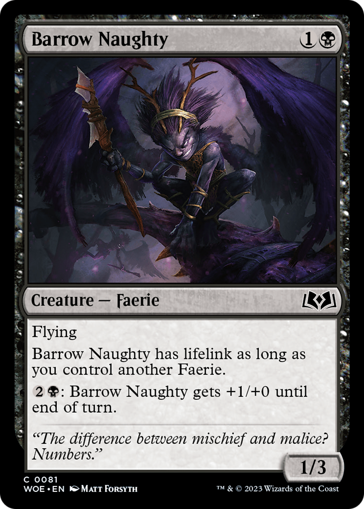 Barrow Naughty (81) [Wilds of Eldraine] foil - Deck Out Gaming