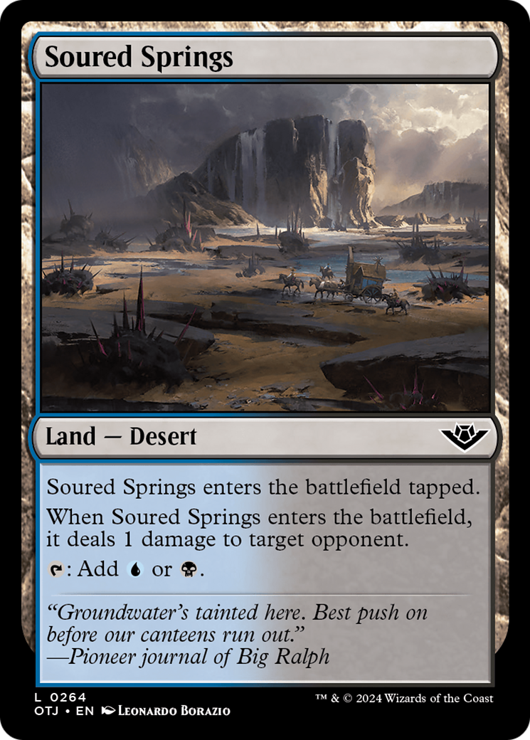 Soured Springs (264) [Outlaws of Thunder Junction] foil - Deck Out Gaming
