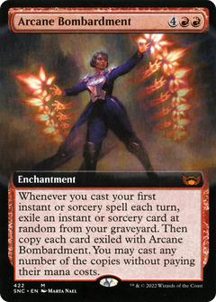 Arcane Bombardment (Extended Art) (422) [Streets of New Capenna] foil - Deck Out Gaming