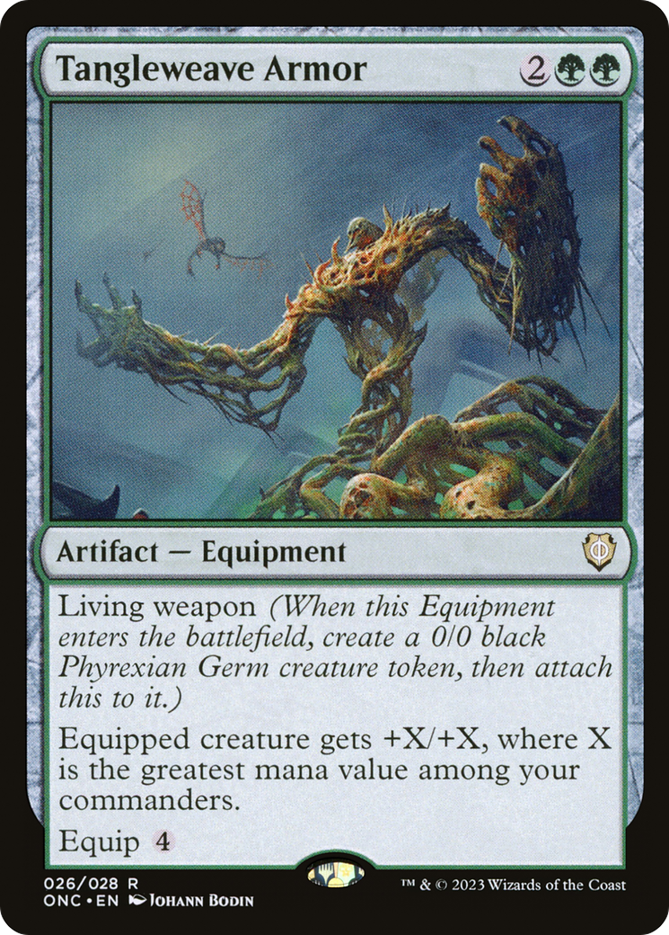Tangleweave Armor (26) [Phyrexia: All Will Be One Commander] - Deck Out Gaming