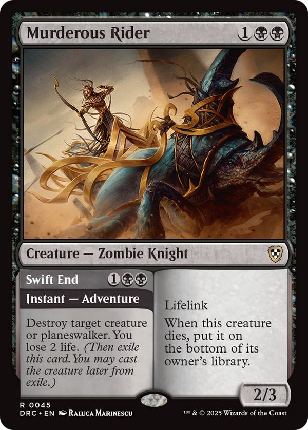 Murderous Rider (45) [Commander: Aetherdrift] - Deck Out Gaming