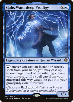 Gale, Waterdeep Prodigy (72) [Commander Legends: Battle for Baldur's Gate] foil - Deck Out Gaming