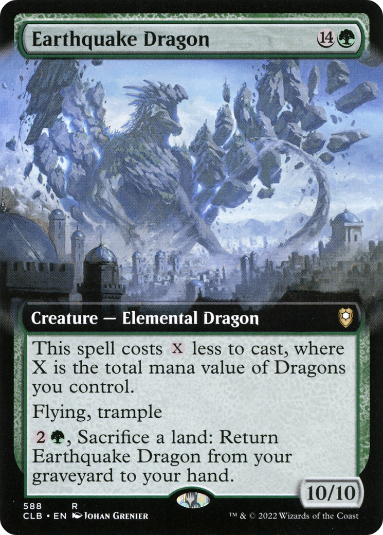 Earthquake Dragon (Extended Art) (588) [Commander Legends: Battle for Baldur's Gate] foil - Deck Out Gaming