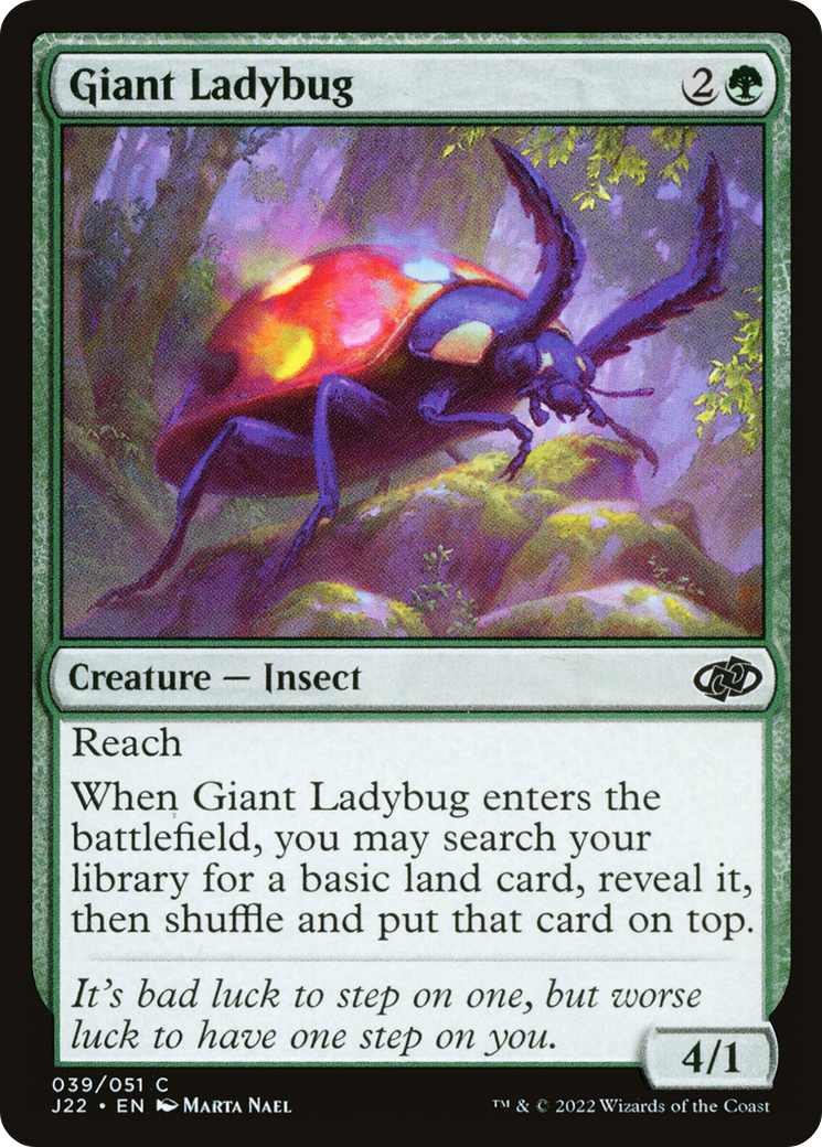 Giant Ladybug (39) [Jumpstart 2022] foil - Deck Out Gaming