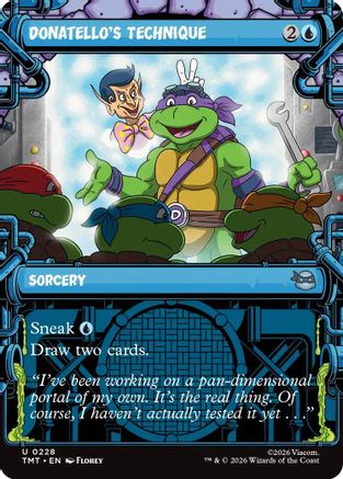 Donatello's Technique (Showcase) (228) [Teenage Mutant Ninja Turtles] foil - Deck Out Gaming