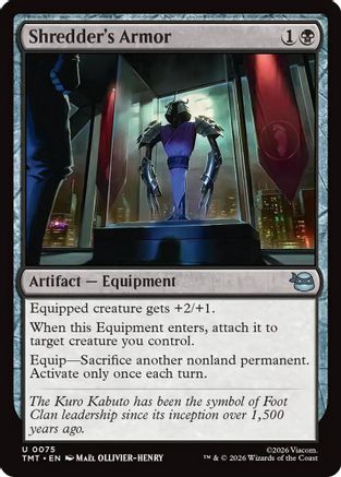 Shredder's Armor (75) [Teenage Mutant Ninja Turtles] - Deck Out Gaming