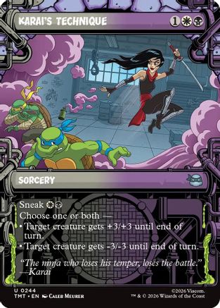 Karai's Technique (Showcase) (244) [Teenage Mutant Ninja Turtles] - Deck Out Gaming