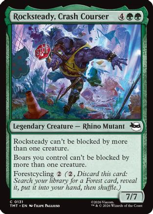 Rocksteady, Crash Courser (131) [Teenage Mutant Ninja Turtles] foil - Deck Out Gaming