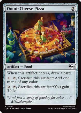 Omni-Cheese Pizza (176) [Teenage Mutant Ninja Turtles] - Deck Out Gaming