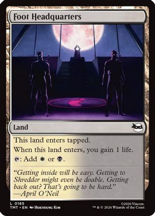 Foot Headquarters (185) [Teenage Mutant Ninja Turtles] foil - Deck Out Gaming