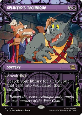 Splinter's Technique (Showcase) (233) [Teenage Mutant Ninja Turtles] foil - Deck Out Gaming