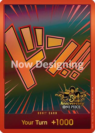 DON!! Card (Japanese Version 3rd Anniversary Set) [One Piece Promotion Cards] Foil-1