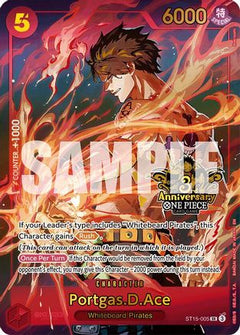 Portgas.D.Ace (Japanese Version 3rd Anniversary Set) (ST15-005) [One Piece Promotion Cards] Foil-1