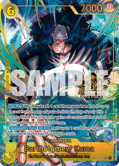 Bartholomew Kuma (Japanese Version 3rd Anniversary Set) (OP12-119) [One Piece Promotion Cards] Foil-1