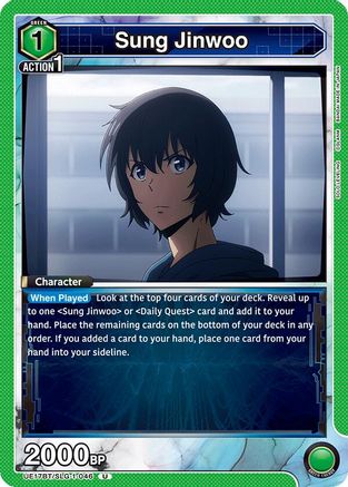 Sung Jinwoo (046) (UE17BT/SLG-1-046) [UE17BT: SOLO LEVELING] - Deck Out Gaming