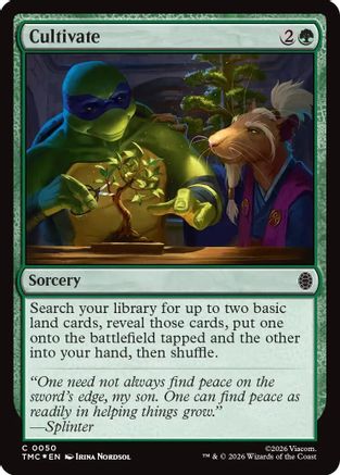 Cultivate (Surge Foil) (50) [Commander: Teenage Mutant Ninja Turtles] foil - Deck Out Gaming
