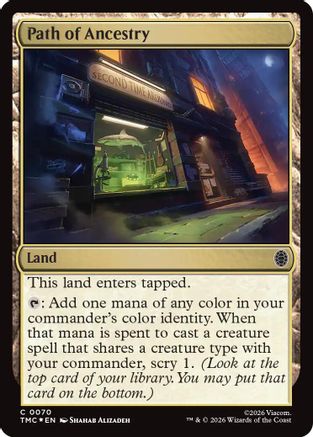 Path of Ancestry (Surge Foil) (70) [Commander: Teenage Mutant Ninja Turtles] foil - Deck Out Gaming