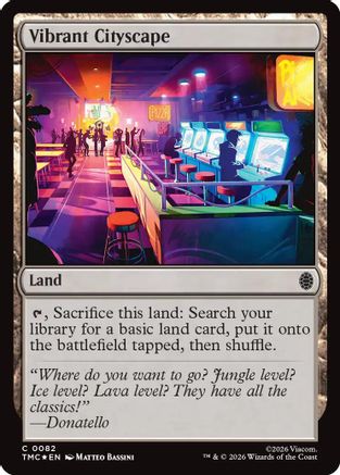 Vibrant Cityscape (Surge Foil) (82) [Commander: Teenage Mutant Ninja Turtles] foil - Deck Out Gaming