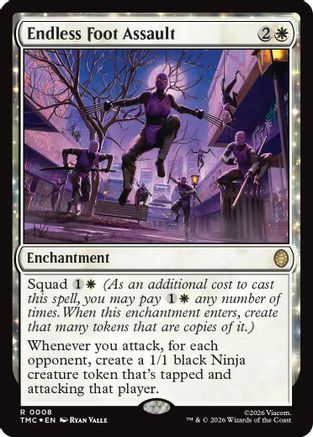 Endless Foot Assault (Surge Foil) (8) [Commander: Teenage Mutant Ninja Turtles] foil - Deck Out Gaming