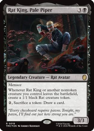 Rat King, Pale Piper (Surge Foil) (19) [Commander: Teenage Mutant Ninja Turtles] foil - Deck Out Gaming