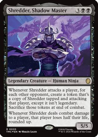 Shredder, Shadow Master (Surge Foil) (20) [Commander: Teenage Mutant Ninja Turtles] foil - Deck Out Gaming