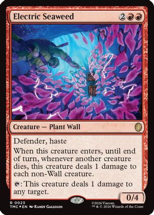 Electric Seaweed (Surge Foil) (23) [Commander: Teenage Mutant Ninja Turtles] foil - Deck Out Gaming