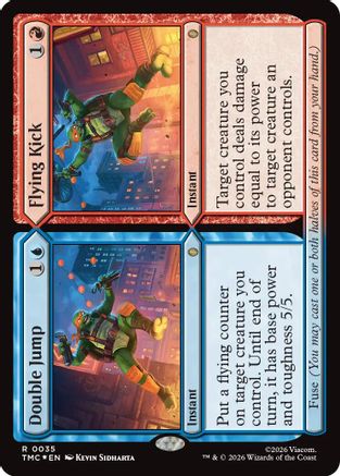 Double Jump // Flying Kick (Surge Foil) (35) [Commander: Teenage Mutant Ninja Turtles] foil - Deck Out Gaming