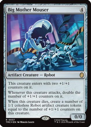 Big Mother Mouser (Surge Foil) (37) [Commander: Teenage Mutant Ninja Turtles] foil - Deck Out Gaming