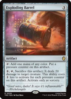 Exploding Barrel (Surge Foil) (39) [Commander: Teenage Mutant Ninja Turtles] foil - Deck Out Gaming