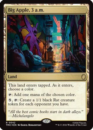 Big Apple, 3 a.m. (Surge Foil) (42) [Commander: Teenage Mutant Ninja Turtles] foil - Deck Out Gaming